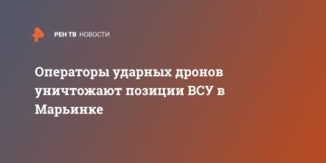 Операторы ударных дронов уничтожают позиции ВСУ в Марьинке
