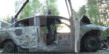 РЕН ТВ показал кадры с места ДТП с пятью жертвами под Екатеринбургом