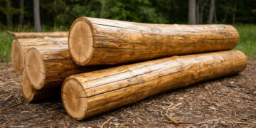 Пескообработка сруба: инновационный подход к идеальной поверхности деревянного дома